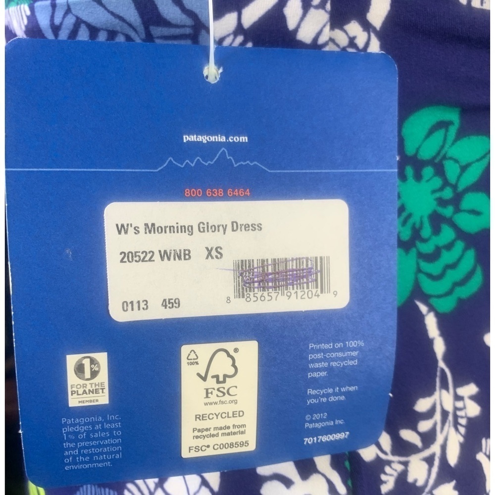 Patagonia Activewear Floral Dress XS NEW Hiking Gym Tennis Golf Casual - Picture 11 of 14